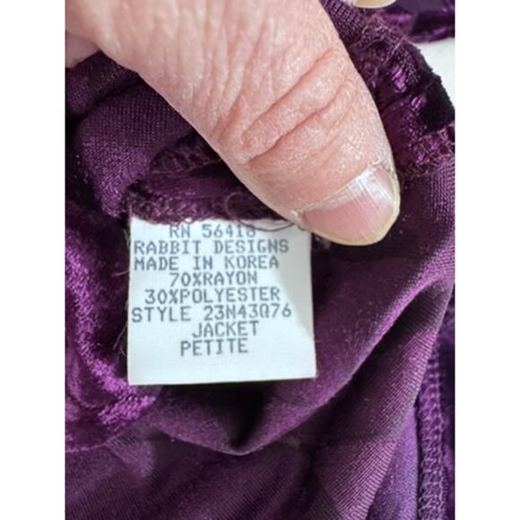 "Rabbit Rabbit Rabbit Designs" Size 8 ,Velvet,Burnout,Cardigan,Whimsy Goth,Fairy - Picture 7 of 10